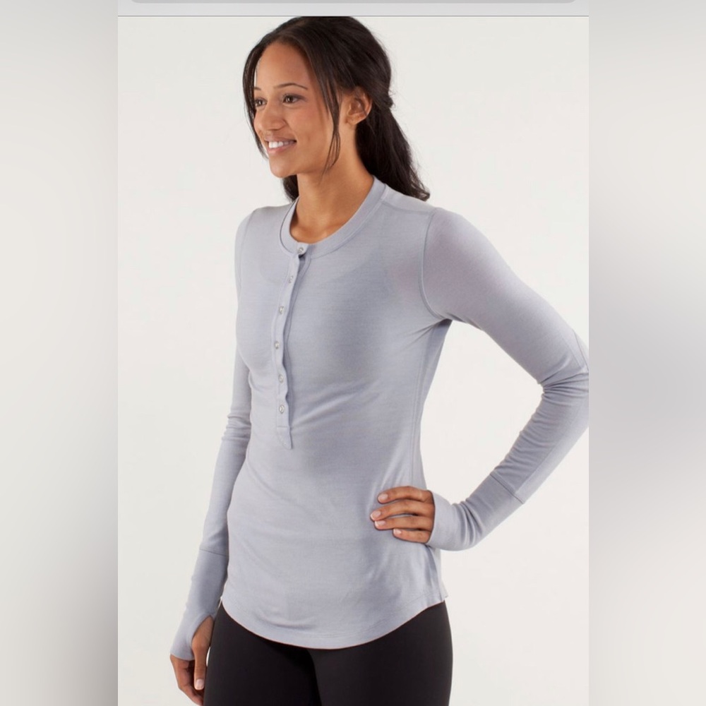 Lululemon Fireplace Jersey Merino Wool Silver Slate
